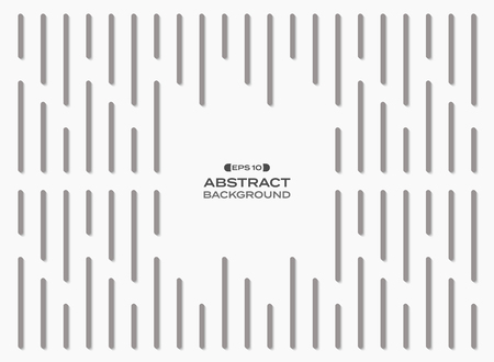 Abstract of simple gray vertical stripe lines pattern with shadow background, vector eps10のイラスト素材