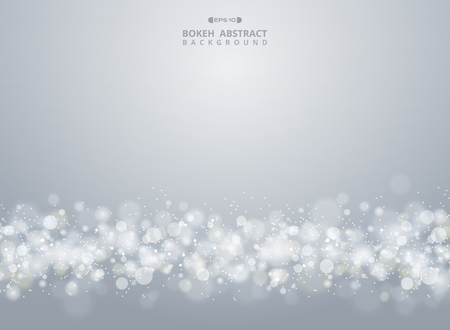 Abstract of christmas gradient gray bokeh background, vector eps10のイラスト素材