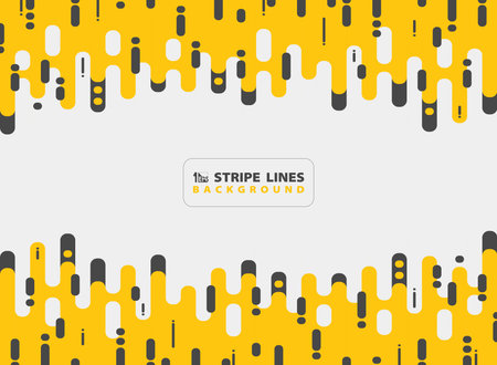 Abstract yellow black stripe line pattern modern design combination background. You can use for ad, poster, print, template, booklet, flyer, artwork. illustration vector eps10のイラスト素材