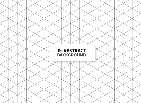 Abstract hexagon outlines black color pattern background. You can use for ad, poster, modern design, artwork. illustration vector eps10のイラスト素材