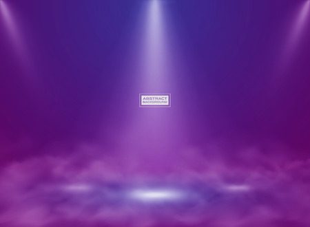 Abstract technology blue pink color studio mockup background. Decorating for showing product, poster, presentation artwork with smoke. illustration vector eps10のイラスト素材