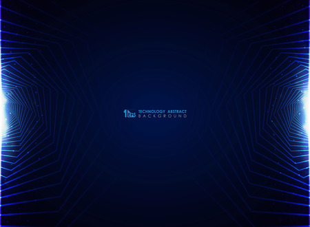 Modern blue futuristic of pentagon pattern design background. You can use for ad, poster, template, business presentation, artworkのイラスト素材