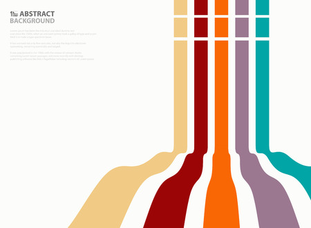 Abstract of colorful wavy line pattern design background. Presenting in vertical lines. illustration vector eps10のイラスト素材