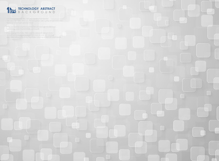 Futuristic small square pattern design of white  technology background. You can use for ad, poster, design artwork, print, annual reportのイラスト素材