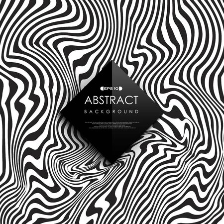 Abstract black and white free line pattern cover background. You can use for cover design, artwork, template, print, adのイラスト素材