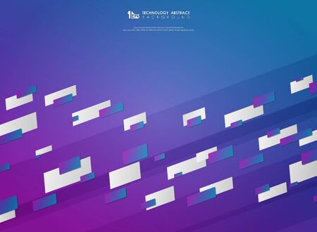 Abstract stripe line colorful design decoration tech background. You can use for poster, presentation, tech, artwork. illustration vectorのイラスト素材