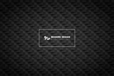 Abstract black color of paper cut tech design background. Decorate for poster, template, ad, artwork. illustration vector eps10のイラスト素材