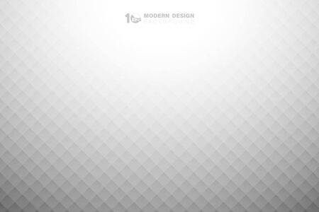Abstract modern gray and white gradient of grid pattern design background. Decorate for poster, artwork, template design, ad, presentation. illustration vectorのイラスト素材