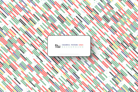 Abstract trendy parallel lines pattern design of minimal artwork decorative background. Decorate for ad, poster, template design, headline, print. illustration vectorのイラスト素材