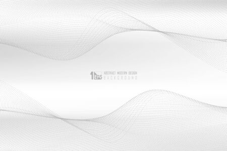 Abstract dot pattern of tech particle design background. Decorate for ad, poster, template design, artwork. illustration vectorのイラスト素材