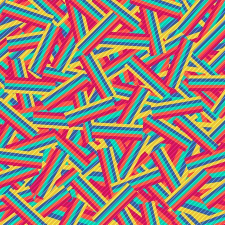 Abstract colorful stripe line rectangle pattern design artwork background. Decorate for ad, poster, artwork, template design. illustration vectorのイラスト素材