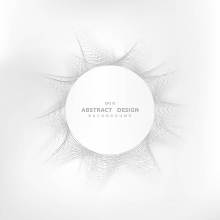 Abstract dot pattern swirl of circle space of text cover design background. Decorate for ad, poster, artwork, template design. illustration vector eps10のイラスト素材