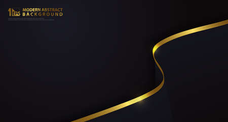 Abstract luxury gold with classic dark blue element decorative background. Decorate for ad, poster, artwork, template design, print. illustration vector eps10のイラスト素材