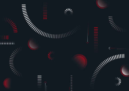 Abstract premium style of geometric luxury red black and white color style. Decorate for template style of presentation background. illustration vectorのイラスト素材