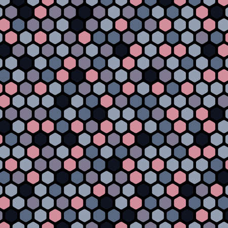 Abstract hexagonal pattern design overlapping design artwork decorative. Cover style of minimal background. Illustration vectorのイラスト素材