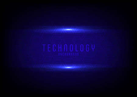 Abstract blue technology template design of hexagonal pattern design template. Overlapping for artwork template background. Illustration vectorのイラスト素材