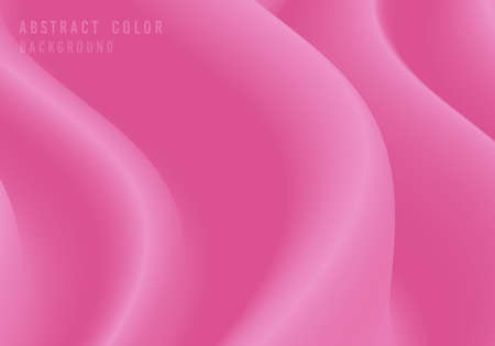 Abstract pink smooth flying silk template decorative. Simple create for copy space of text background. Illustration vectorのイラスト素材