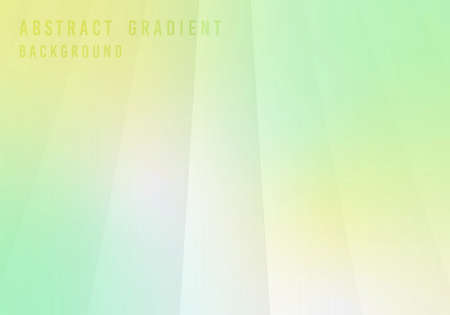 Abstract gradient green and yellow summer style decorative template. Overlapping with line pattern background. Illustration vectorのイラスト素材