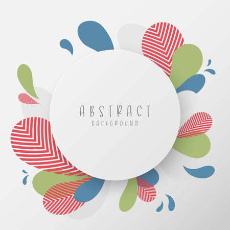 Abstract eco liquid shape pattern design template. Overlapping for natural leaf design background. Illustration vectorのイラスト素材