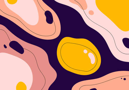 Abstract doodle template design decorative style artwork. Overlapping style of artwork background. Vectorのイラスト素材