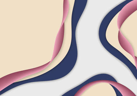 Abstract doodles template design overlap decorative artwork. Design for headline template background. Vectorのイラスト素材