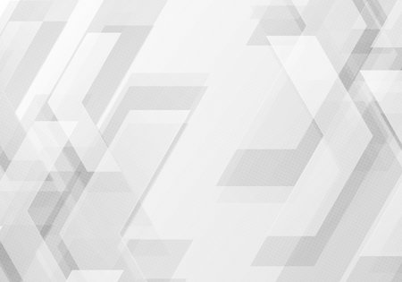 Abstract white tech design artwork decorative style. White and gray gradient style background. Vectorのイラスト素材