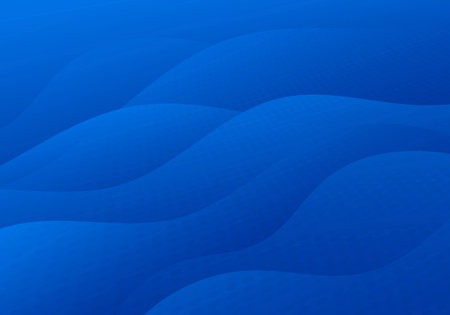 Abstract blue wavy pattern design decorative artwork design pattern. Overlapping with dots circlr halftone style mesh background. Vectorのイラスト素材