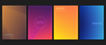 Abstract contrast colorf minimal cover pattern design. Halftone in gradient book. Future geometric design. Vectorのイラスト素材