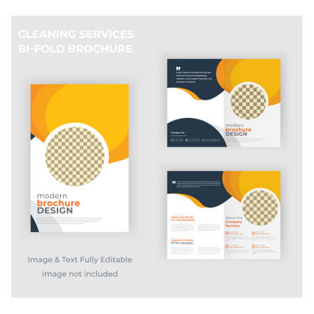 Latest Creative Corporate Marketing Agency Business bi-fold Brochure Templateのイラスト素材