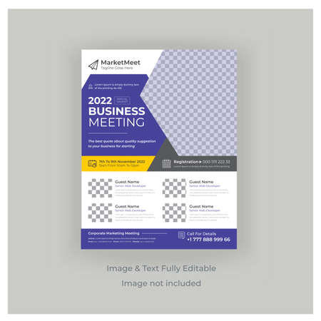 Latest Business meeting Conference Flyer Template Designのイラスト素材