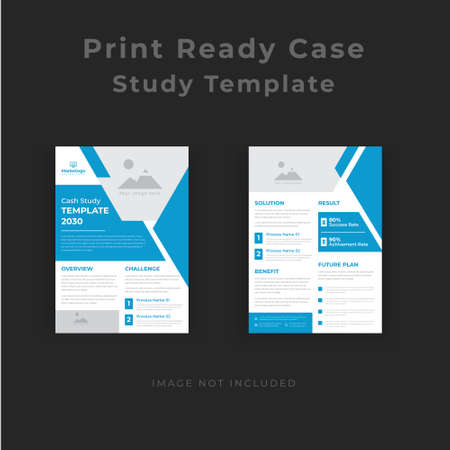 Business Case Study for Corporate Marketing Agencyのイラスト素材
