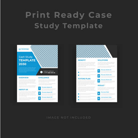 Business Case Study for Corporate Marketing Agencyのイラスト素材