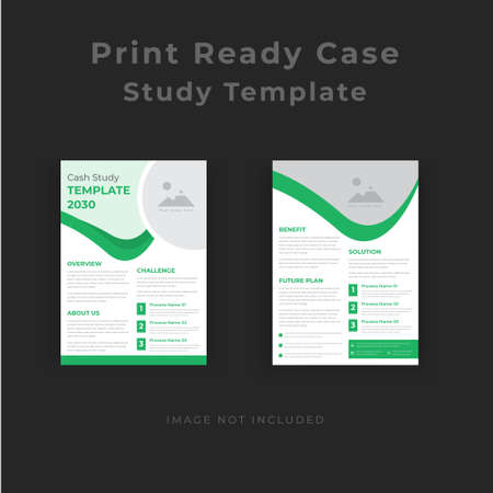 Business Case Study for Corporate Marketing Agencyのイラスト素材