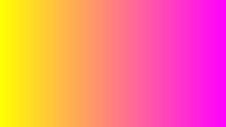 This image showcases a bright gradient background transitioning smoothly from yellow to orange, then to a vibrant pink hue for creative projects.の写真素材
