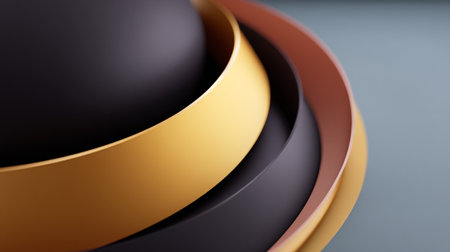 A close-up view of a modern abstract sculpture with curved metallic surfacesの素材