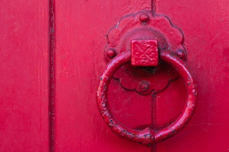 Vintage architecture image of ancient door knockerの写真素材