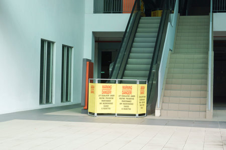 Photo for escalator under maintenance