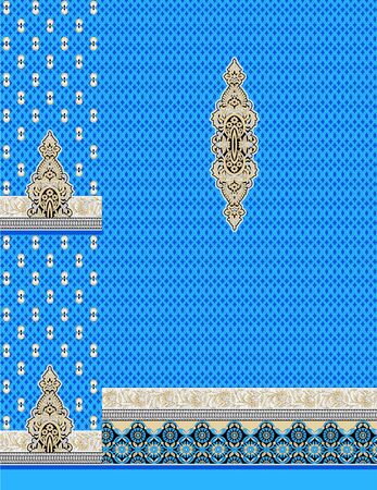 Blue Color Pattren Designの写真素材