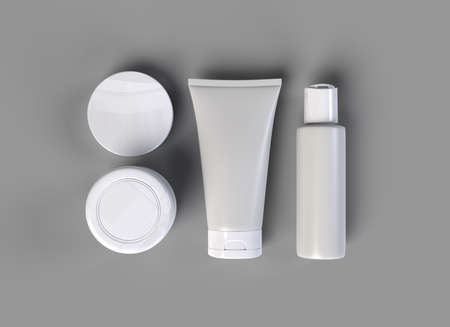 isolated bauty packaging setの写真素材