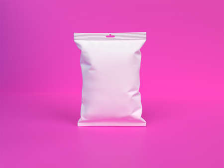 isolated food packaging with 3d rendering backgroundの写真素材