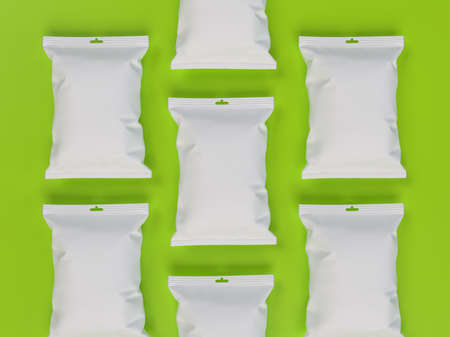 isolated food packaging with 3d rendering backgroundの写真素材