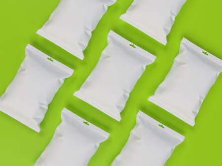 isolated food packaging with 3d rendering backgroundの写真素材