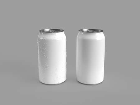 white isolated soda bottle on a gray backgroundの写真素材