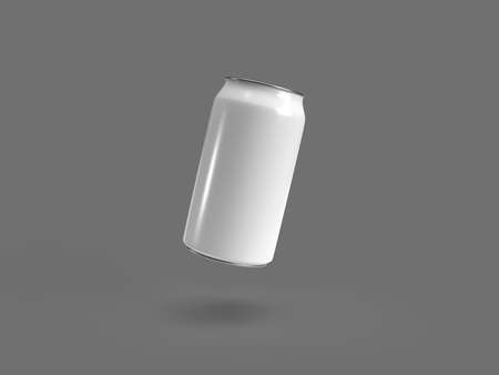 white isolated soda bottle on a gray backgroundの写真素材