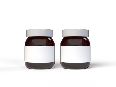 Isolated Jar With White Background 3d Renderingの写真素材