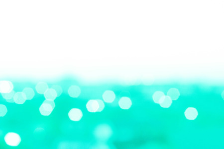 bokeh city scape under green light  tone look beautifulの写真素材