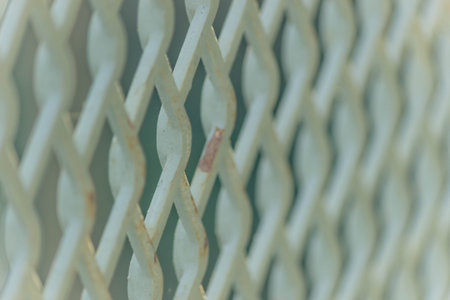 mesh fence Strong safety to protect from falls and focus at center picture