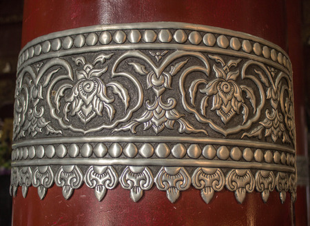 thai pattern in Pun-sao temple in chaingmai Thailand very beautifulの写真素材