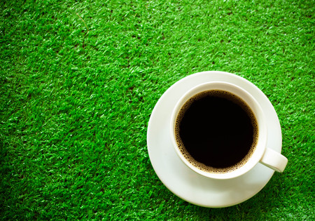 black coffee make me fell breezy every dayの写真素材