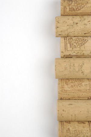 Corks for wine bottles, brownの写真素材